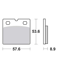 Plaquettes de frein SBS 640HF
