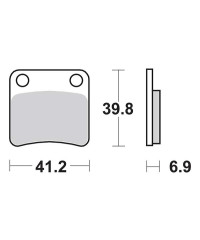 Plaquettes de frein SBS 643HF