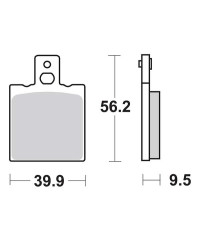 Plaquettes de frein SBS 646HF