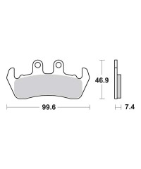Plaquettes de frein SBS 653HF