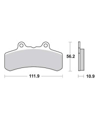 Plaquettes de frein SBS 658HF