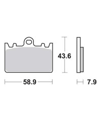Plaquettes de frein SBS 666HS