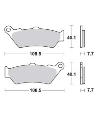 Plaquettes de frein SBS 674LS