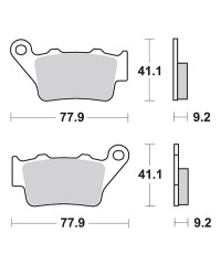 Plaquettes de frein SBS 675SI