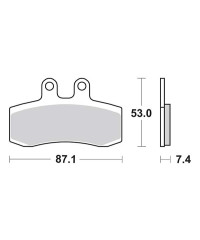Plaquettes de frein SBS 681HF