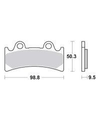 Plaquettes de frein SBS 683HS