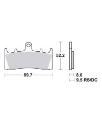 Plaquettes de frein SBS 686HS