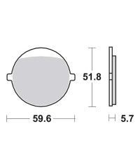 Plaquettes de frein SBS 699HF