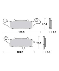 Plaquettes de frein SBS 704/705HS