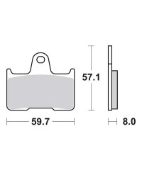 Plaquettes de frein SBS 715LS