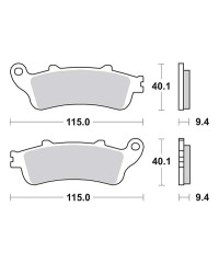 Plaquettes de frein SBS 722LS