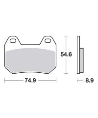 Plaquettes de frein SBS 746HF