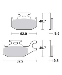 Plaquettes de frein SBS 754SI