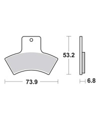 Plaquettes de frein SBS 755ATS
