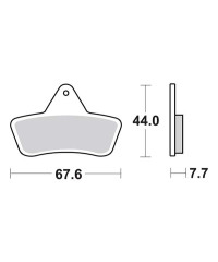 Plaquettes de frein SBS 758ATS