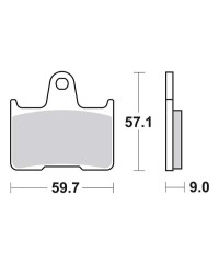 Plaquettes de frein SBS 765LS
