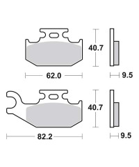 Plaquettes de frein SBS 767SI