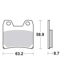 Plaquettes de frein SBS 770LS