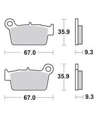 Plaquettes de frein SBS 790RSI