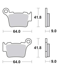 Plaquettes de frein SBS 791RSI