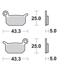 Plaquettes de frein SBS 794SI