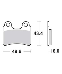 Plaquettes de frein SBS 802HF