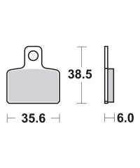 Plaquettes de frein SBS 803HF