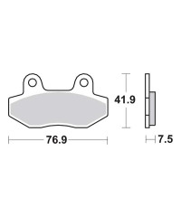 Plaquettes de frein SBS 814HF