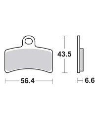 Plaquettes de frein SBS 815HF
