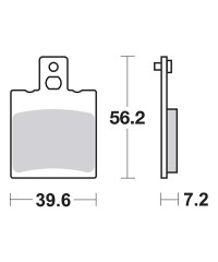 Plaquettes de frein SBS 824HF