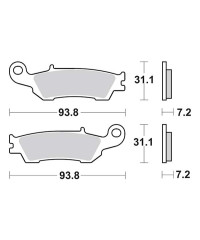 Plaquettes de frein SBS 840RSI