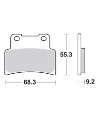 Plaquettes de frein SBS 844HS