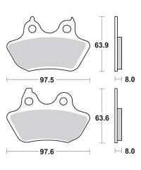 Plaquettes de frein SBS 846HLS