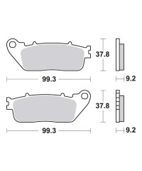 Plaquettes de frein SBS 862LS
