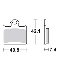 Plaquettes de frein SBS 872RSI