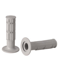 Grips racetech souples-Cross / Enduro Long. 115mm-Gris