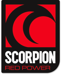 Autocollant Scorpion Red Power format portrait