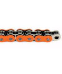 Chaine moto 520 super renforcée120 maillons AFAM - couleur Orange