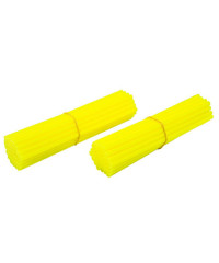 Couvre-rayons de moto jaune fluorescent