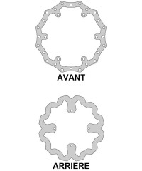 Disques de freins avant et arrière pour HUSQVARNA