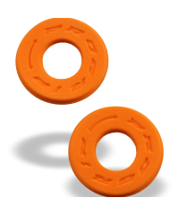 Donuts / butées de poignée en mousse anti-ampoules progrip orange