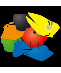 Fonds de plaques enduro pour KTM EXC 2/4 temps 08-09  - JAUNE