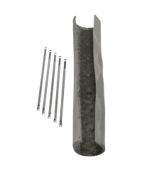 Grille fine + laine INOX pour réparation de pot d'échappement 48.5cm