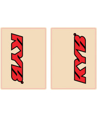 Stickers de tube de fourches KAYABA Rouge