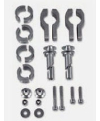 Kit de fixation (collier de serrage en alu) tous guidons pour protège-mains Acerbis Rally brush / Profile / impact