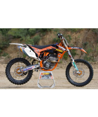 Kit déco team FMF pour KTM SX / SX-F 250/350/450 2011-2012 fonds de plaques blancs