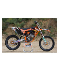 Kit déco team FMF pour KTM SX / SX-F 250/350/450 2011-2012 fonds de plaques noirs