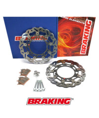 Kit disque de frein oversize 300 mm BRAKING Wave pour Yamaha TMAX