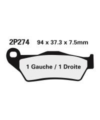 Plaquettes de frein NISSIN Avant pour TM EN250 2000