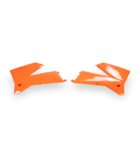 Ouïes de radiateur Orange fluo KTM SX/EXC 05-06 . EXC 07